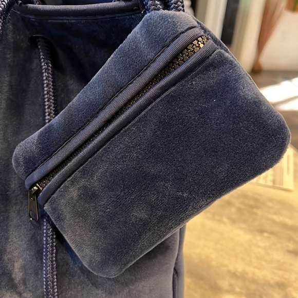 Brand New Blue Velvet Tote - Picture 2 of 4